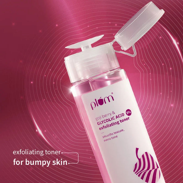 Plum Goji Berry & Glycolic Acid 5% Exfoliating Toner  150ML