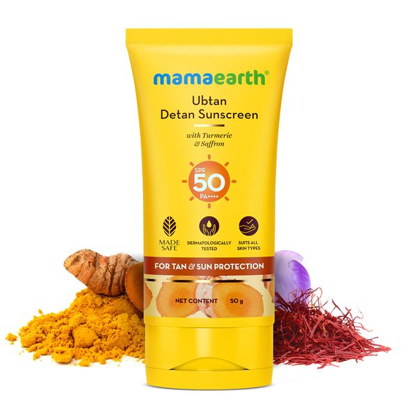 Mamaearth Ubtan De-Tan Sunscreen 50g