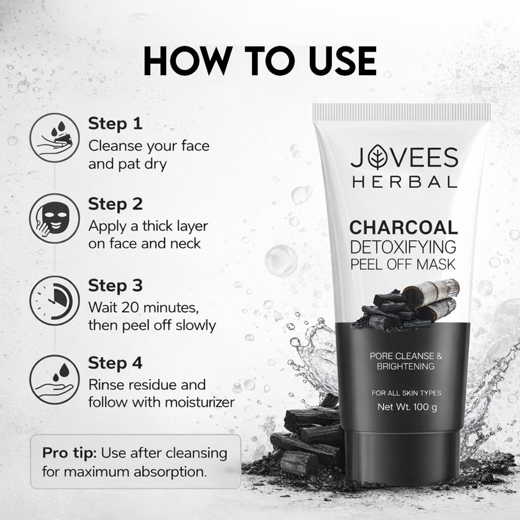 Jovees Herbal Charcoal Peel-Off Mask 100g