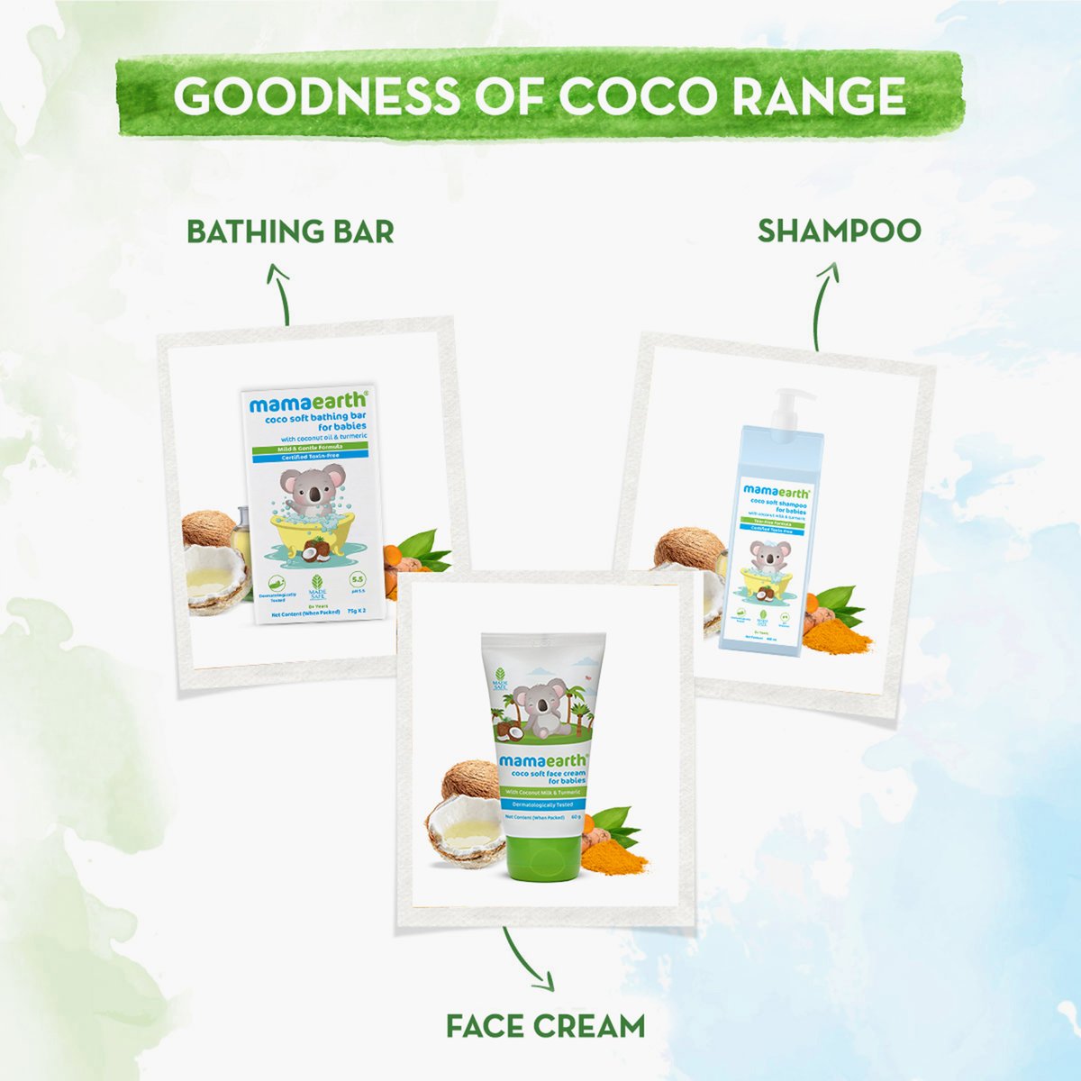 Mamaearth Coco Soft Bathing Bar for Babies 75g