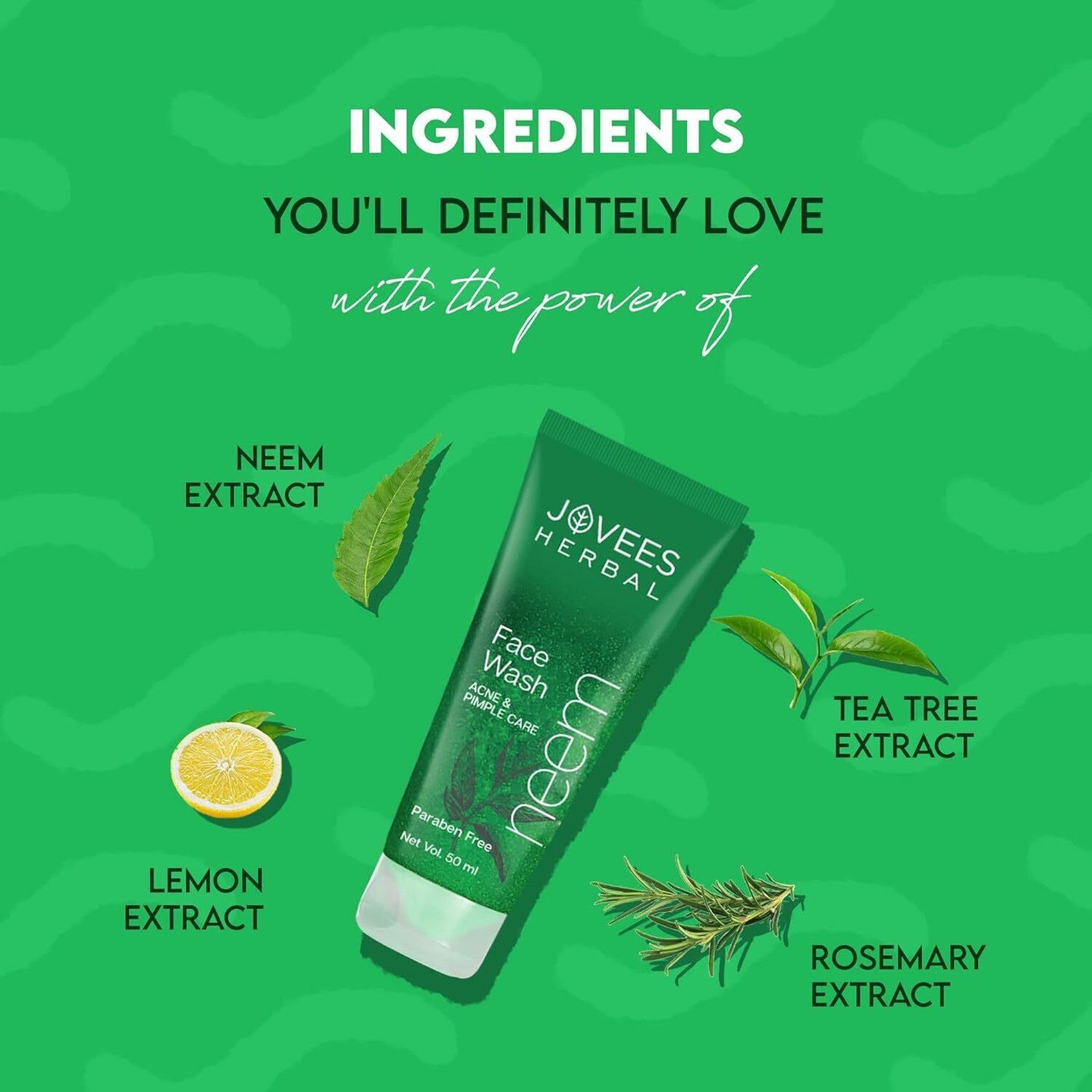 JOVEES Neem Face Wash (50 ml)