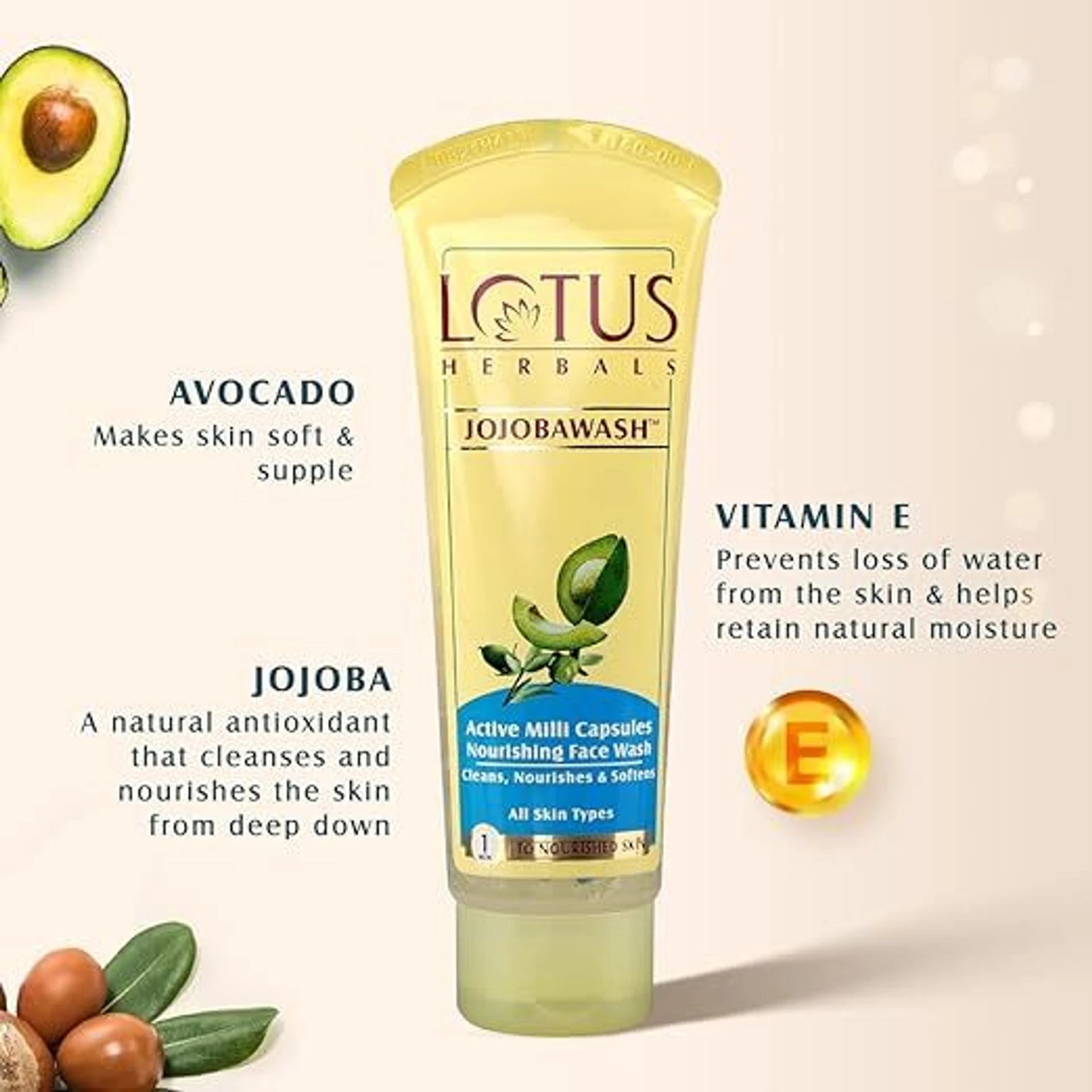 Lotus Jojoba Face Wash 80g