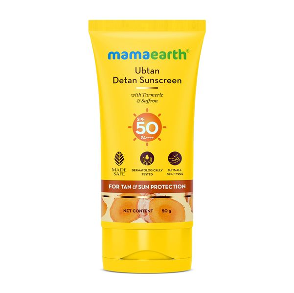Mamaearth Ubtan De-Tan Sunscreen 50g