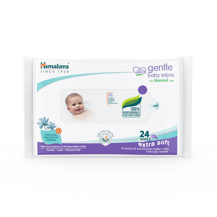 Himalaya Gentle Baby Wipes 24's