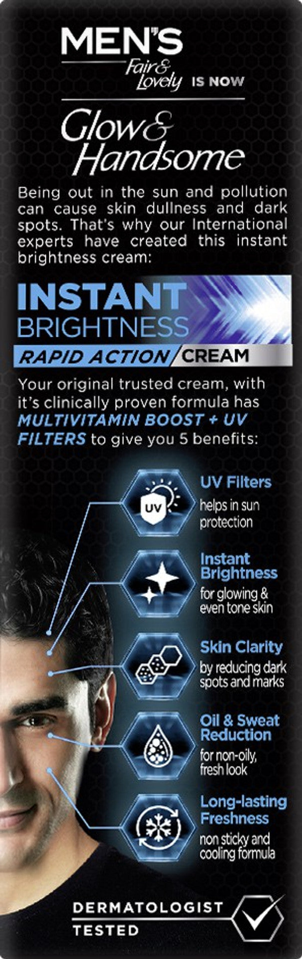 Glow & Handsome 25g Face Cream For Men