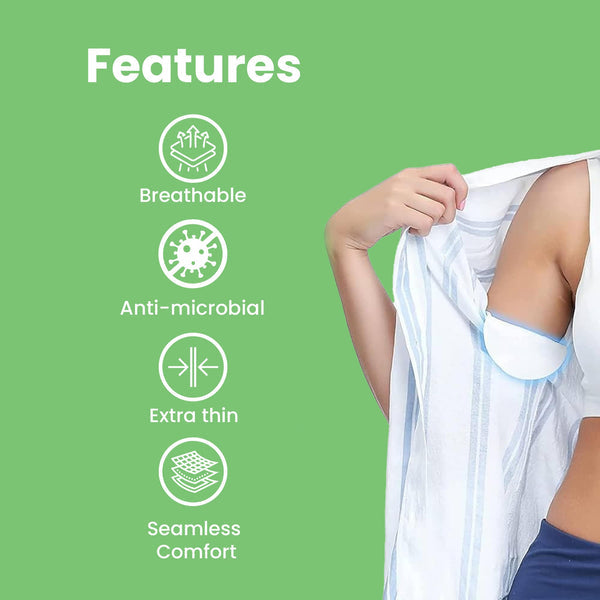 Femisafe Breathable Antimicrobial Underarm Sweat Pads