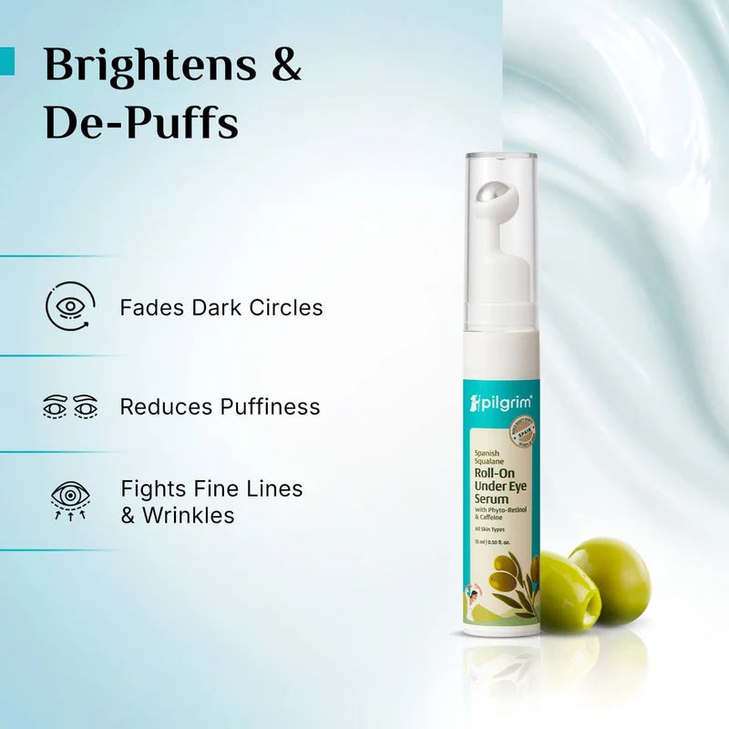 Pilgrim Squalane Roll On Under Eye Serum