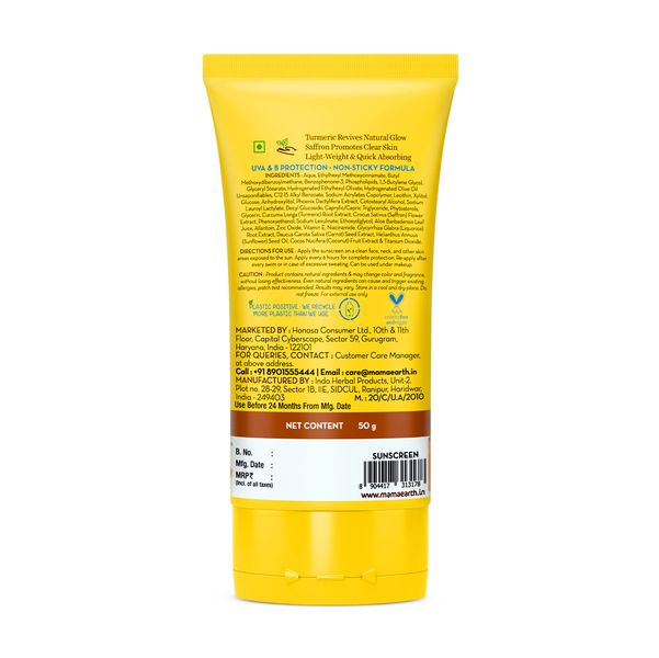 Mamaearth Ubtan De-Tan Sunscreen 50g