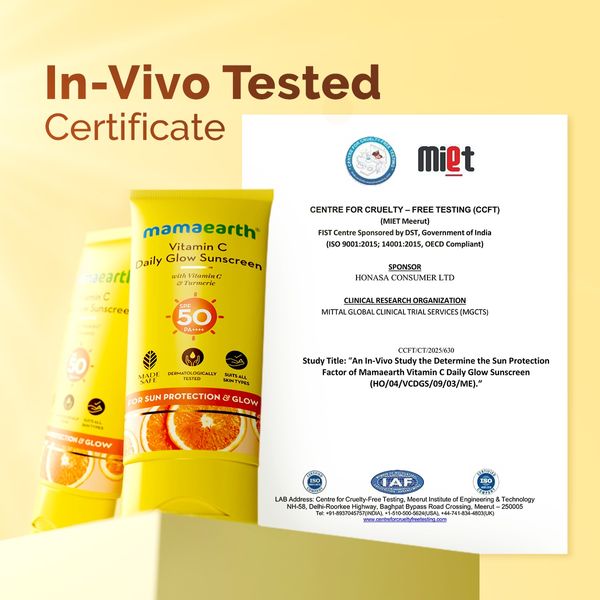 Mamaearth Vitamin C Daily Glow Sunscreen 20g
