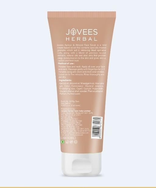 Jovees Herbal Apricot & Almond Face Scrub 50g