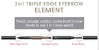 B.O.M 3 in 1 Triple Edge Eyebrow, 02 Dark Brown