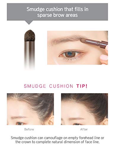 B.O.M 3 in 1 Triple Edge Eyebrow, 02 Dark Brown