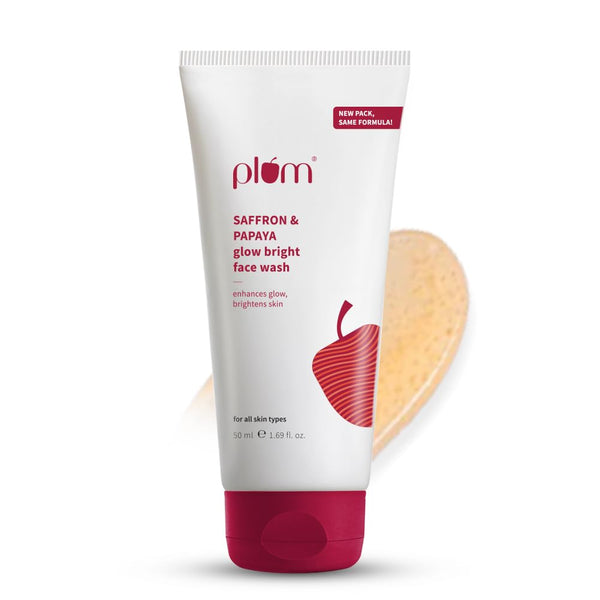 Plum Saffron & Papaya Glow Bright Face Wash 50ml