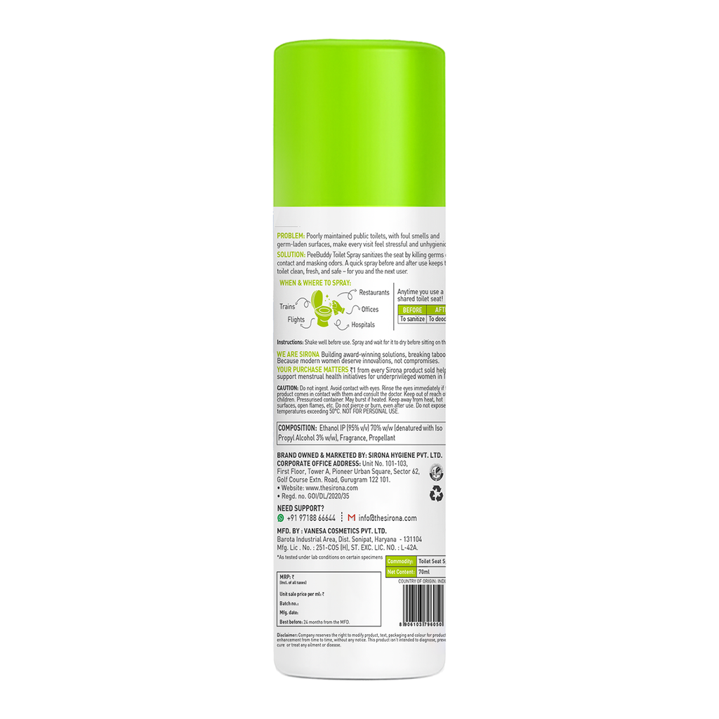 Sirona Toilet Seat Spray 100ml