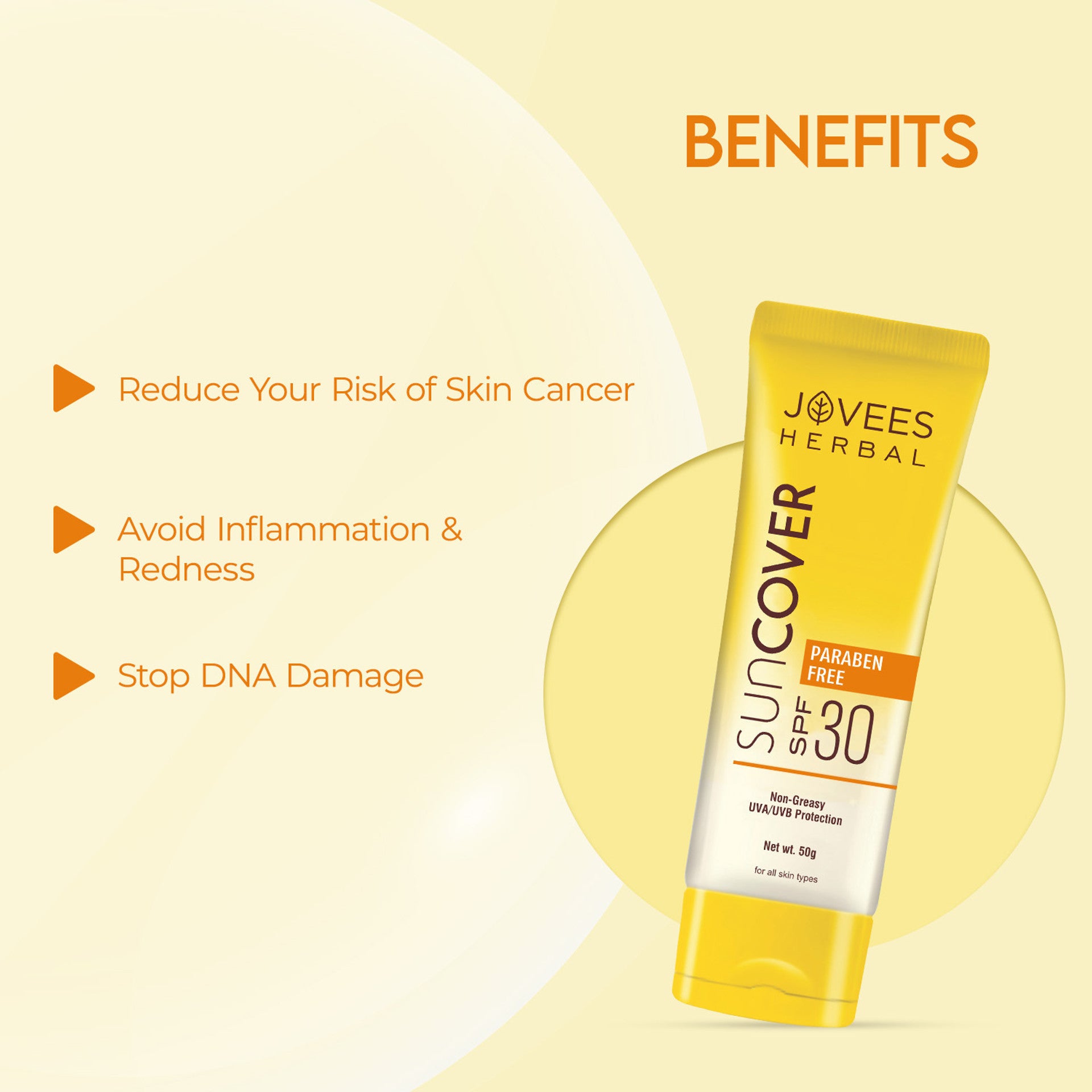 Jovees Herbal Sun Cover SPF 30 Sunscreen 50g