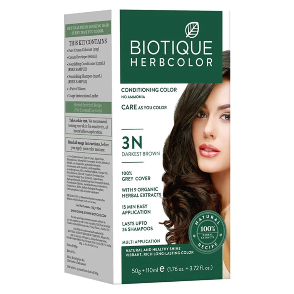 Biotique Bio-Herb Color 3N Darkest Brown 50+110ml
