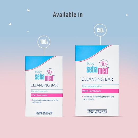 Sebamed Baby Cleansing Bar 150g – Gentle Soap-Free Cleansing for Baby’s Sensitive Skin