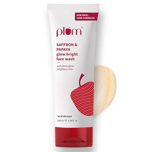 Plum Saffron & Papaya Glow Bright Face Wash 100 ml