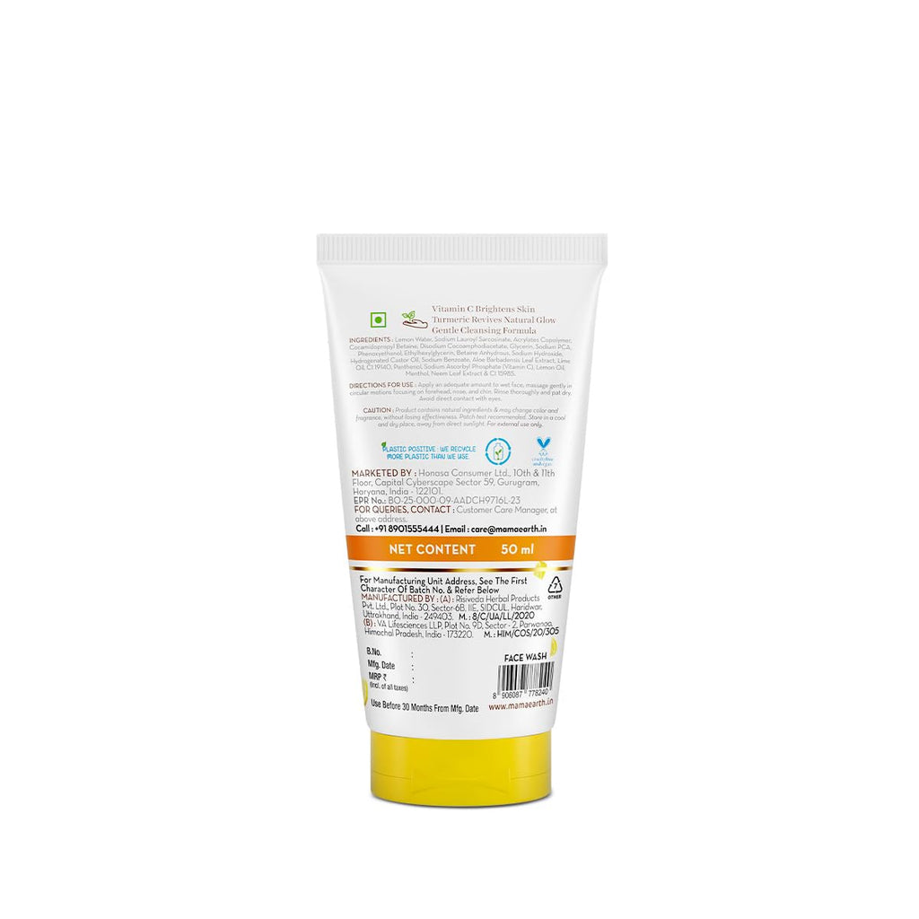 Mamaearth Vitamin C Face Wash 50ml