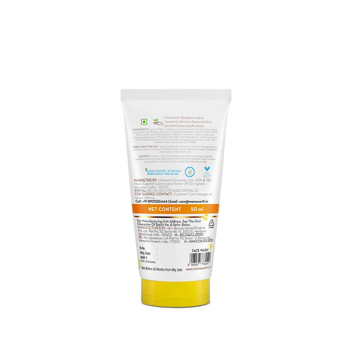 Mamaearth Vitamin C Face Wash 50ml