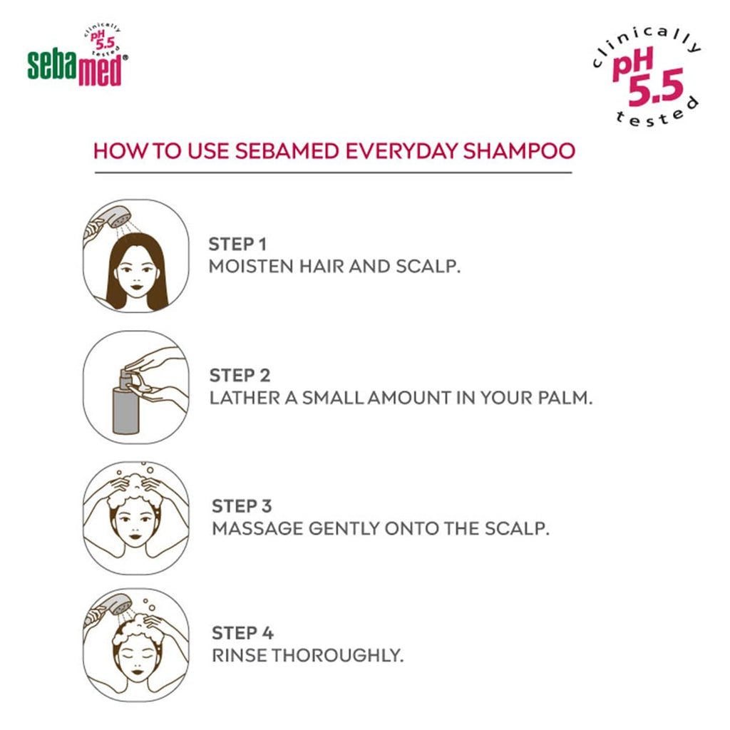 Sebamed Everyday Shampoo 200ml – Gentle Daily Hair & Scalp Care