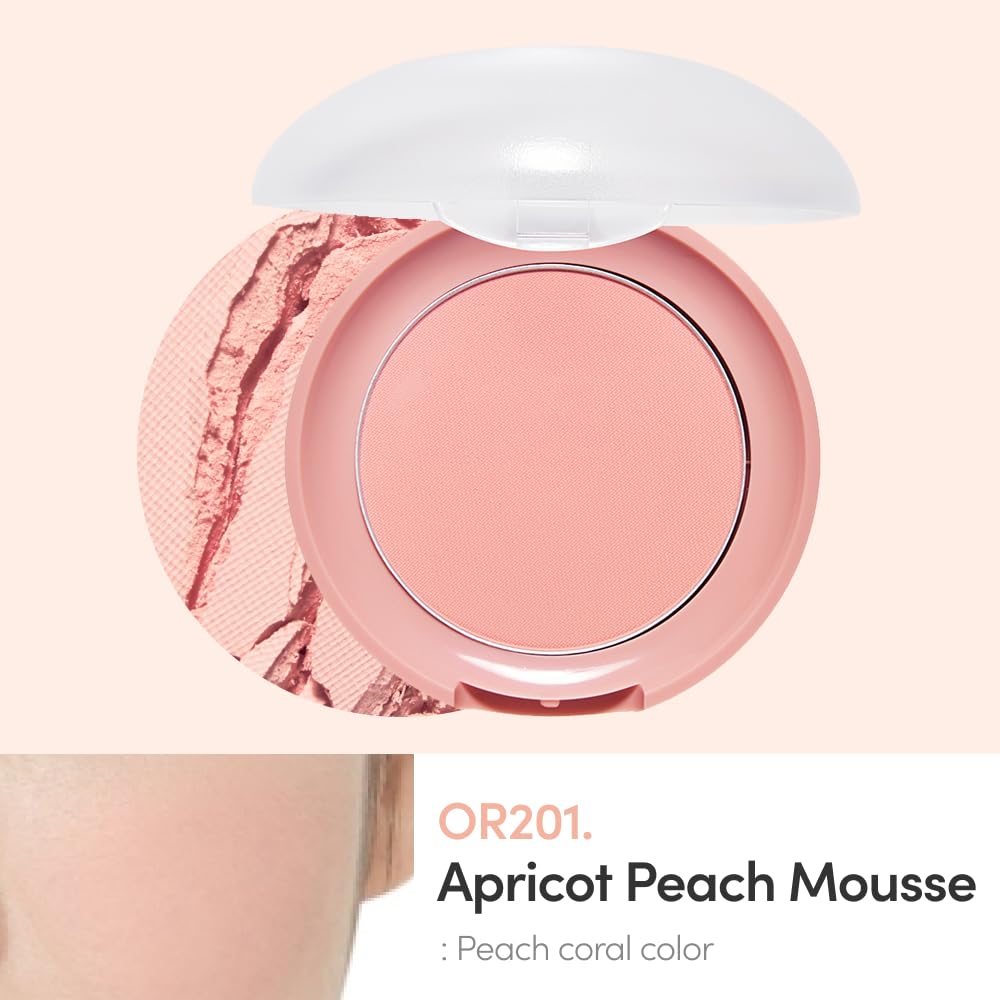 ETUDE Lovely Cookie Blusher OR201 Apricot Peach Mousse