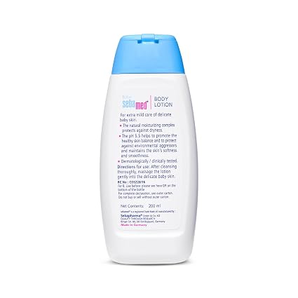 Sebamed Baby Lotion 200ml – Gentle Moisturizing Care for Baby’s Sensitive Skin