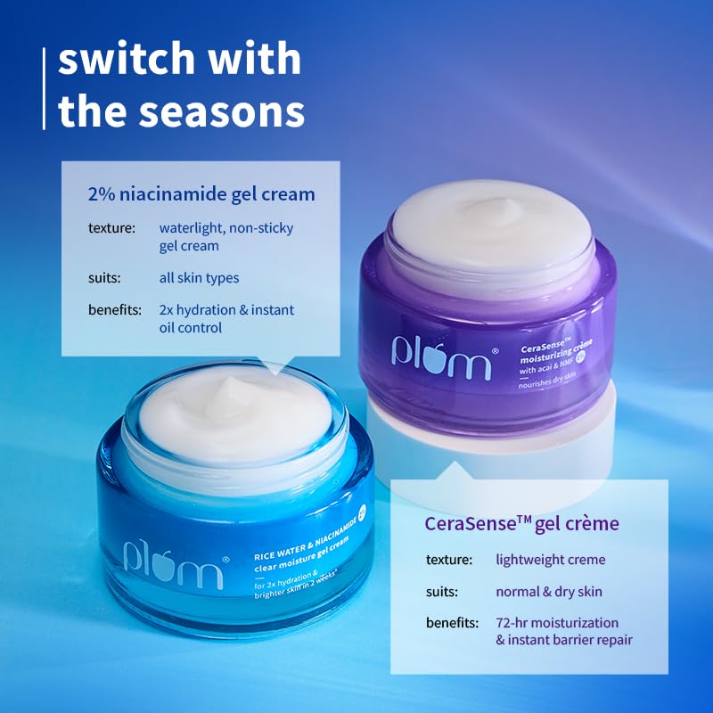 Plum Rice Water & Niacinamide 2% Moisture Gel 25g