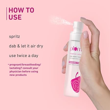 Plum Bulgarian Valley Rose Water Toner  100ML