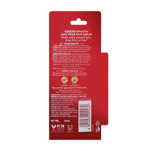 10ml Keratin Smooth Hair Serum