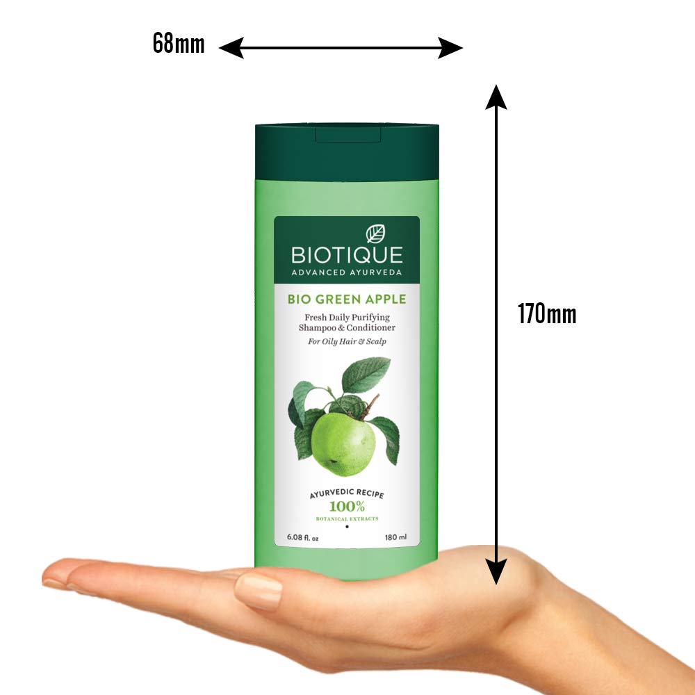 Biotique Bio-Green Apple Shine & Gloss Shampoo with Conditioner 180ml