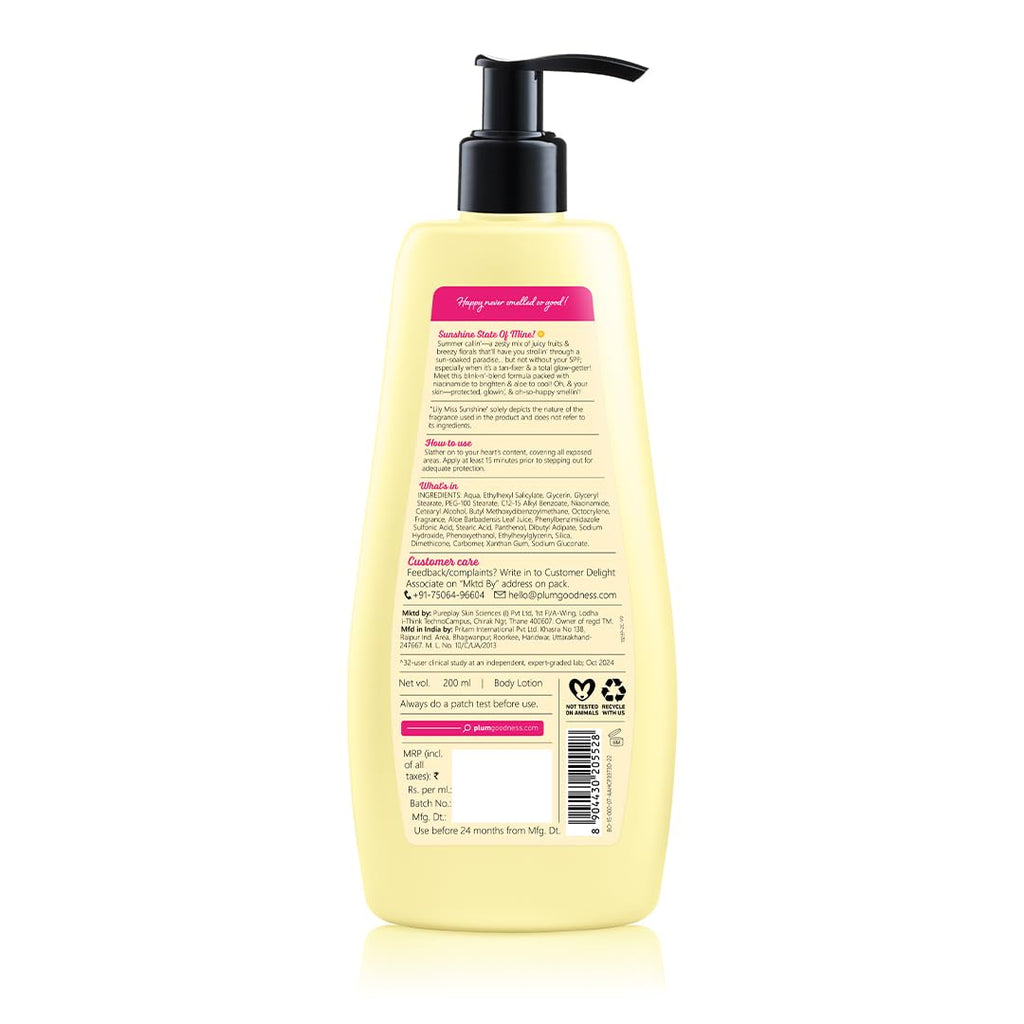 Plum BodyLovin Lily Miss Sunshine SPF35 PA 200g