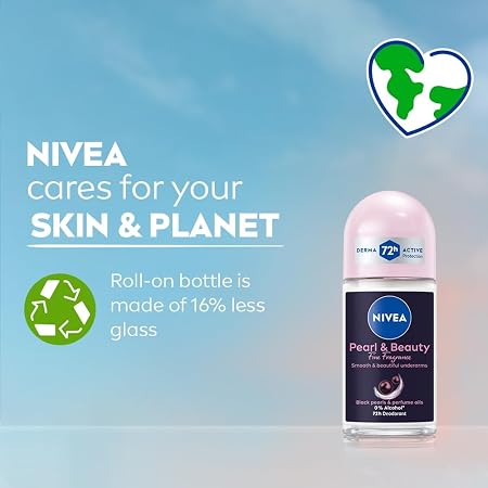 Nivea Roll On Female Pearl & Beauty Black 50ml