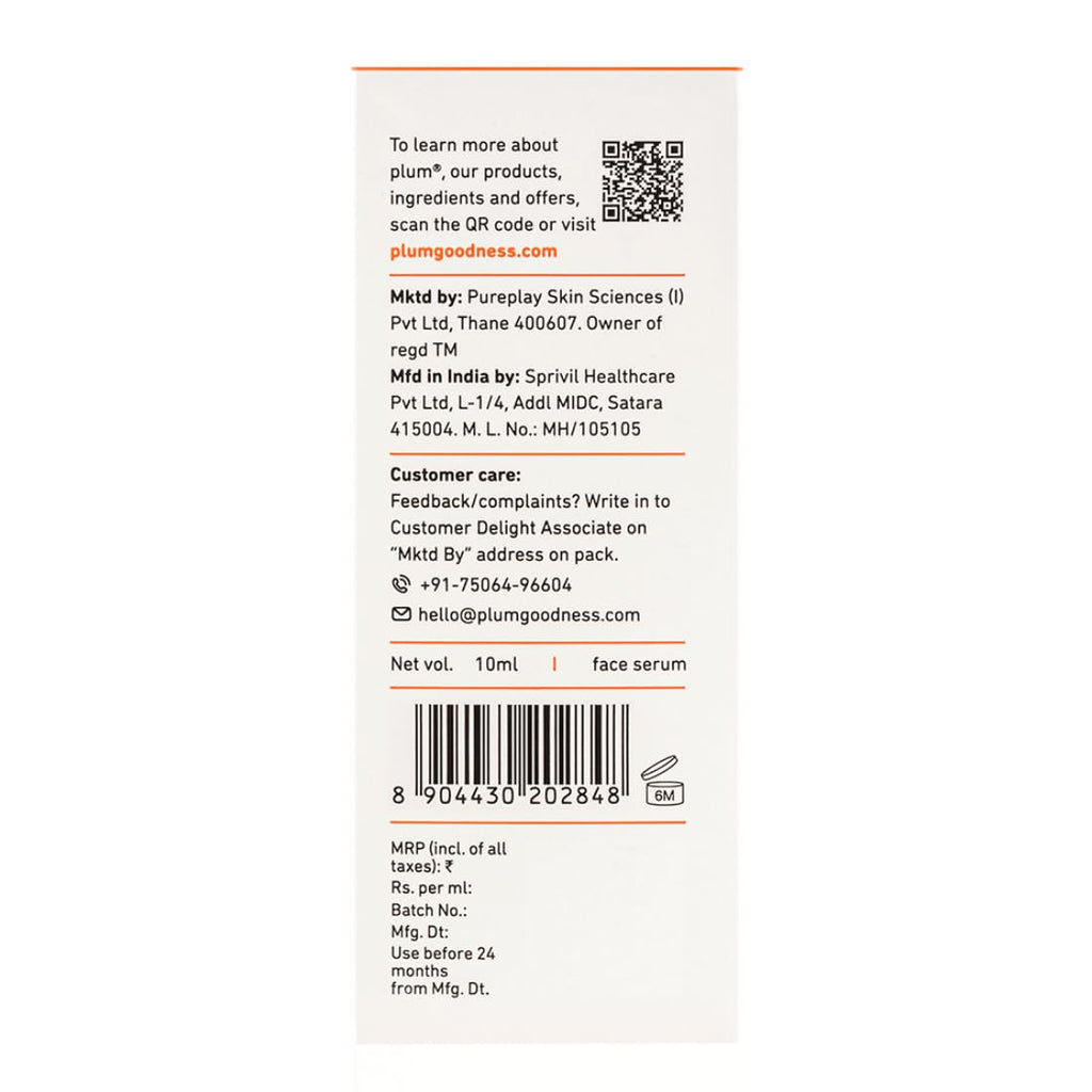 Plum Mandarin & Vitamin C Serum 10ml