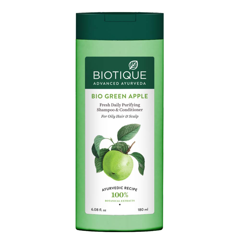 Biotique Bio-Green Apple Shine & Gloss Shampoo with Conditioner 180ml