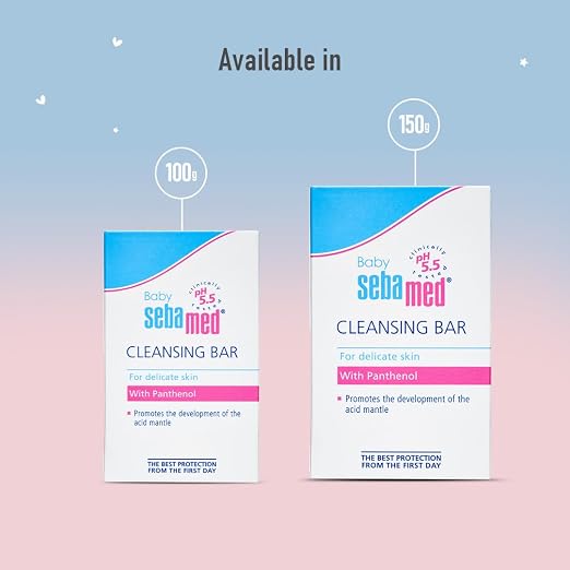 Sebamed Baby Cleansing Bar 100g – Gentle Soap-Free Cleansing for Baby’s Sensitive Skin