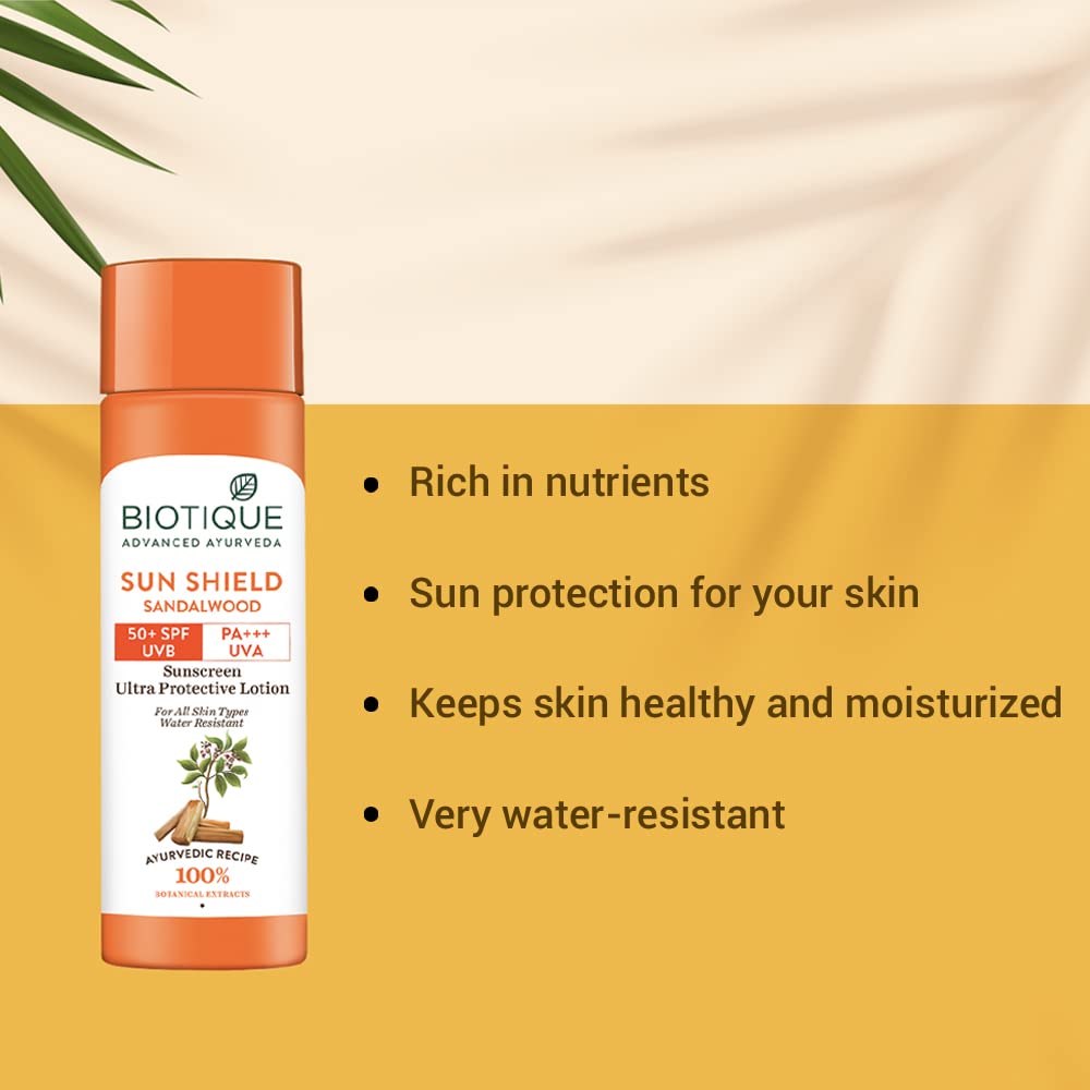Biotique Bio-Sunshield Sandalwood 50+ SPF Sunscreen Lotion 50ml
