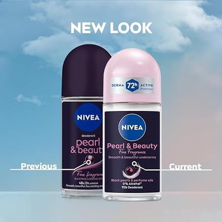 Nivea Roll On Female Pearl & Beauty Black 50ml