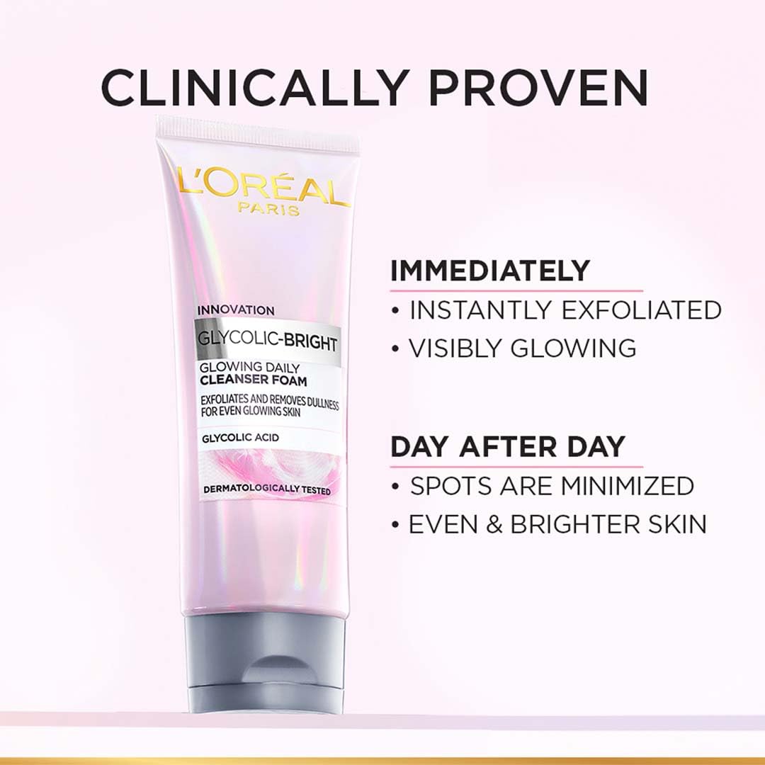 L'Oréal Paris Glycolic-Bright Cleanser Foam 50ml