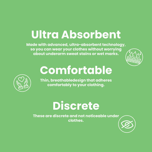 Femisafe Breathable Antimicrobial Underarm Sweat Pads