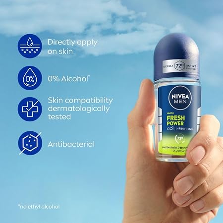 Nivea Roll on Men Fresh Power 50ml (Mrp-249)