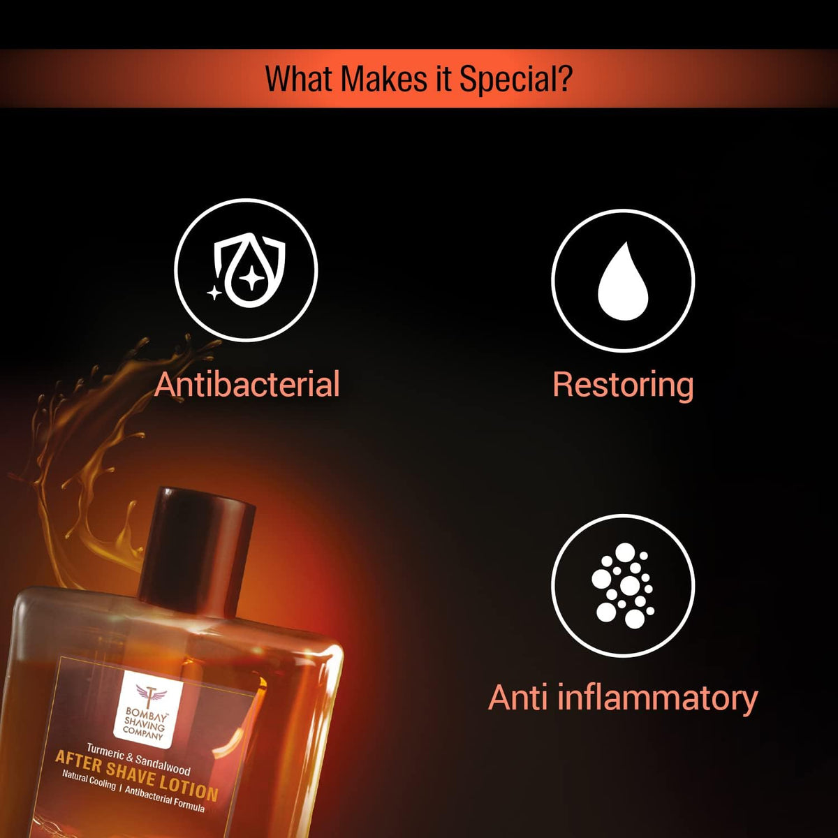 Bombay Turmeric & Sandalwood After Shave Lotion 100ml