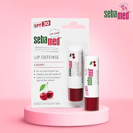 Sebamed Lip Defense Cherry 4.8g – Moisturizing Lip Care for Dry & Sensitive Lips