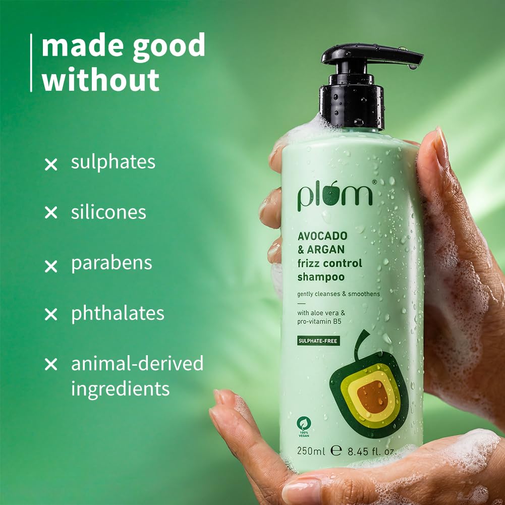 Plum Avocado & Argan Frizz Control Shampoo 250ML