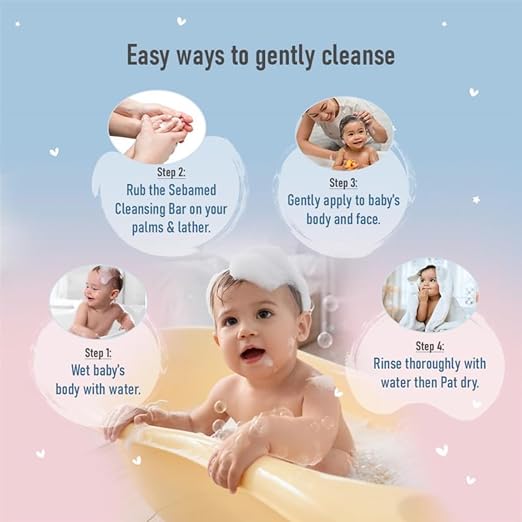 Sebamed Baby Cleansing Bar 150g – Gentle Soap-Free Cleansing for Baby’s Sensitive Skin