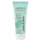 Jovees Herbal Jojoba & Neem Face Scrub | With Neem & Wheatgerm Extract | For Oily to Sensitive Skin | Gently Removes Dead Skin | Reduces Signs Of Premature Ageing 100 G