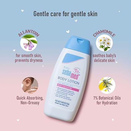 Sebamed Baby Lotion 200ml – Gentle Moisturizing Care for Baby’s Sensitive Skin