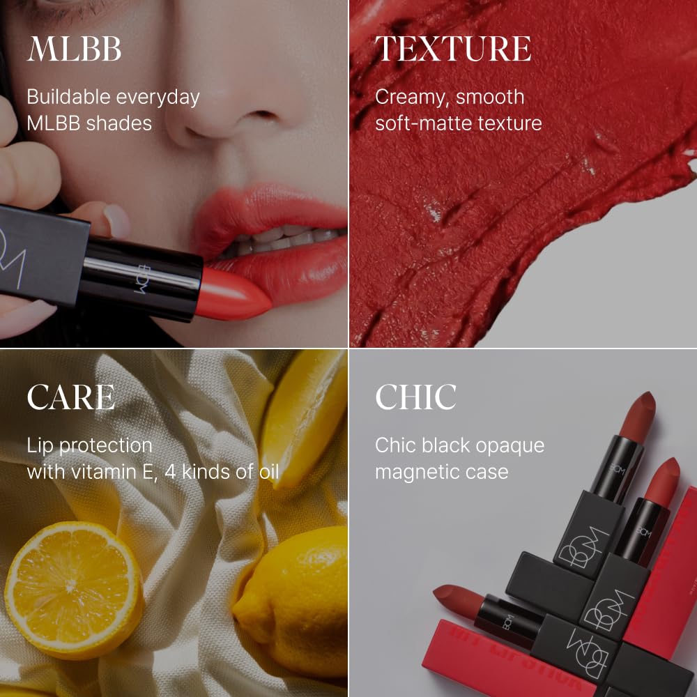 B.O.M My Lipstick, 808 My Warm Red