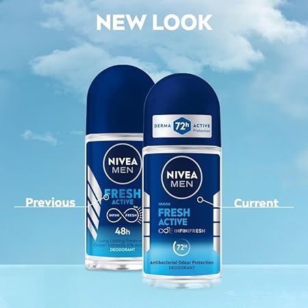 Nivea Roll on Men Fresh Active 50ml (Mrp-249)