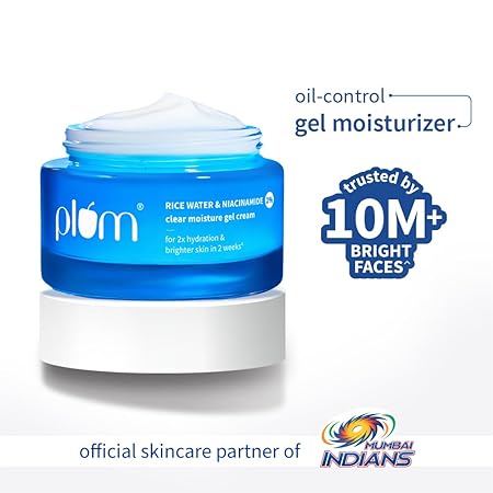 Plum Rice Water & Niacinamide 2% Clear Moisture Gel Cream 50g